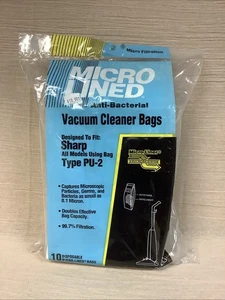 (3) Vacuum Bags for Sharp PU-2 Replacement Bag PU2 - Picture 1 of 4