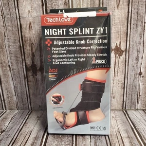 Tech Love Plantar Fasciitis Night Splint - Left Foot, New In Box - Picture 1 of 4