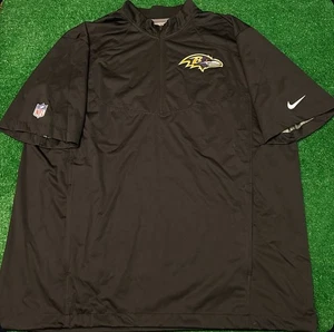 Nike Baltimore Ravens NFL Team Pullover On Field Shirt Jacket Side Line Size XL - Picture 1 of 5