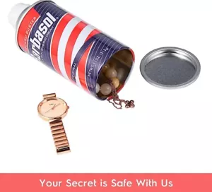 Diversion Safe Stash Can with Grade Smell Proof Shave Cream Hidden Compartment - Picture 1 of 6