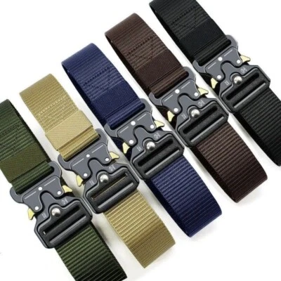 Cinturón Militar Ejército Nylon Cinturón Táctico Belt Hebilla de Carga Pesada Unisex - Imagen 1 de 3