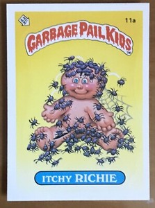 1985 Topps Garbage Pail Kids Card # 11a (Orig Series 1) - ITCHY RICHIE - GLOSSY