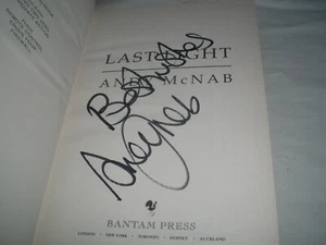 ANDY McNAB - Last Light SIGNED Hb - 2001 - NICK STONE book 4 - military / war   - Bild 1 von 2