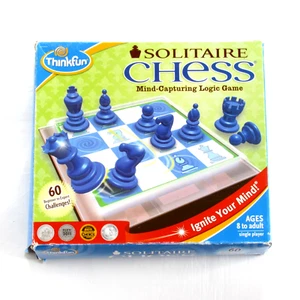 Solitaire Chess Game Thinkfun 2010 Complete In Box Strategic Skill Building - Picture 1 of 7