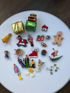 Miniature Vintage Statuine Natale Presepe Regali Decorazioni - Foto 1 di 5