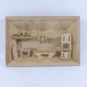 3D Holzbild Schreinerei 25,5x38,5 cm Holzschnitzerei Schwer Oberammergau (101) - Bild 1 von 9