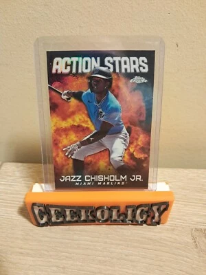 2023 Topps Update Jazz Chisholm Jr. Action Stars #AS-30 Miami Marlins - Image 1 of 2