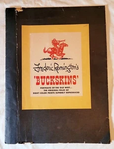 1956 Frederic Remington's "BUCKSKINS" Folio of Old West Color Prints 7 Of 8 - Picture 1 of 24