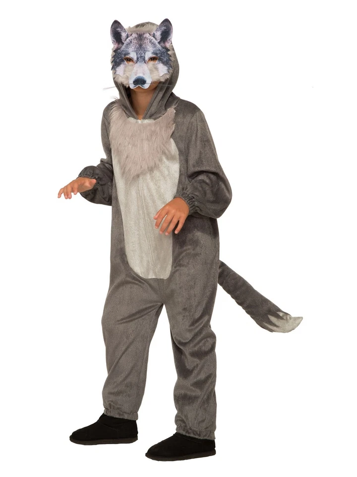 Boys Wolf Jumpsuit With Mask - Rubie's - Image 1 of 1