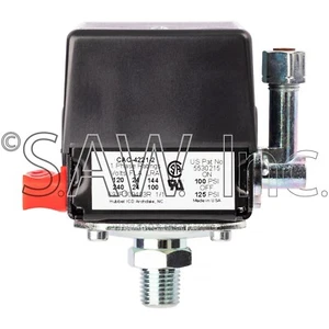 Z-CAC-4221-2 DeVilbiss/Craftsman 1/4 NPT Port Pressure Switch 110/125 PSI - Picture 1 of 5