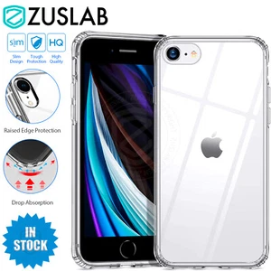 For Apple iPhone SE 2022 3rd Gen 8 7 Case Zuslab Clear Slim Shockproof Cover - Picture 1 of 11