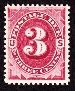 US J24 3c Postage Due Mint VF OG NH SCV $180 (001) - Picture 1 of 1