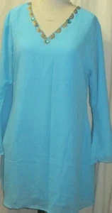 NUEVA Blusa Top Bordado Gasa Gasa Impresa - Kurta Impresa Talla S 36 - Imagen 1 de 2