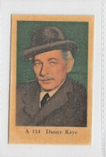 Dutch Gum Card "A." Set Serif (1958 Sweden) #114 Danny Kaye