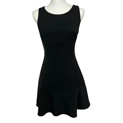 Express Women’s Dress Size 2 Color Black Sleeveless Lined Side Zipper Stretch - Image 1 of 4