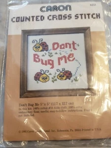 Cross Stitch Patterns Lot of 2 Dritz Let Us Give Thanks Caron Dont Bug Me NEW - Picture 1 of 9