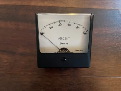 SIMPSON 35025 Analog Panel Meter - Image 1 of 3