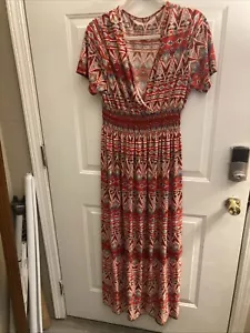 Pretty Red Maxi Dress XL - Picture 1 of 3