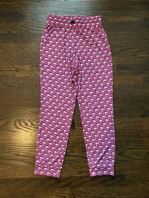 Vineyard Vines Girls Pajama Pants Hot Pink Whales Snowflakes Med 10-12 - Image 1 of 2