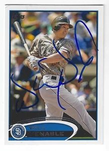 WILL VENABLE SAN DIEGO PADRES SIGNED 2012 CARD RANGERS CHICAGO WHITE SOX DODGERS - Picture 1 of 1