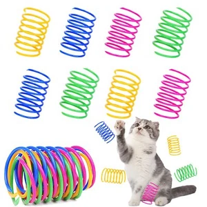 120Pcs Cat Spring Toys,Cat Spiral Springs for Indoor Cats,Colorful & Durable - Picture 1 of 8