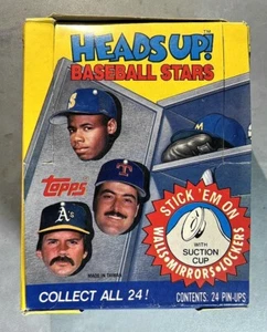1990 TOPPS HEADS UP! BASEBALL STARS (Complete Set) MIB, SUPER CLEAN BOX, LOOK! * - Picture 1 of 9