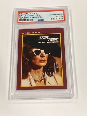 Gates McFadden 1991 Impel Star Trek 25th Anniversary PSA/DNA Autograph Card #24 - Image 1 of 2