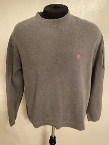 Victorinox Sweatshirt Large Gray Swiss Army Long Sleeve Crew Neck Sweater