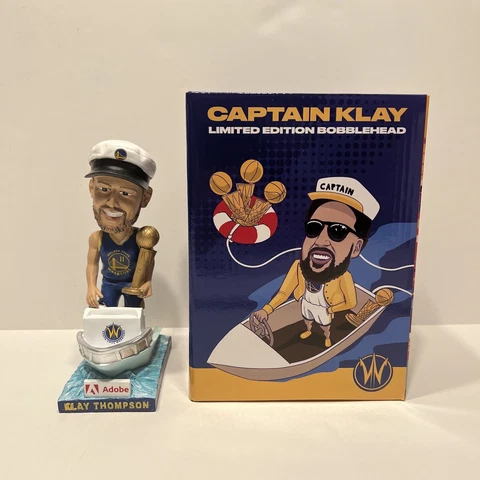 Captain Klay Thompson 2023 Warriors SGA Bobblehead NIB FREE SHIPPING Cover