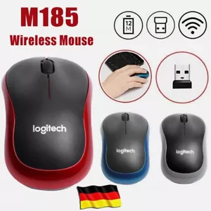 M185 Logitec h Ratón Inalámbrico Ratón Inalámbrico Inalámbrico + Receptor USB NUEVO - Imagen 1 de 18