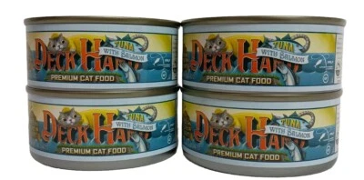 4 Cans Deck Hand Tuna With Salmon Premium Cat food 5 Oz. Each  - Image 1 of 4