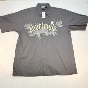 Camicia Southpole grafica con bottoni manica corta streetwear top XL NUOVA CON ETICHETTE - Foto 1 di 8