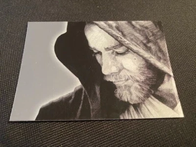 2009 TOPPS STAR WARS GALAXY SERIES 4 CARD SILVER FOIL INSERT 10 OBI WAN KENOBI - Image 1 of 2