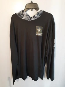 US Army branded hooded long sleeve t shirt- Youth size L NEW! - Picture 1 of 3
