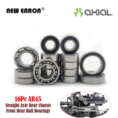 RC Ball Bearings Kit For Axial 1/10 SCX10 III AR45 Straight Front Rear Axle - Image 1 of 4