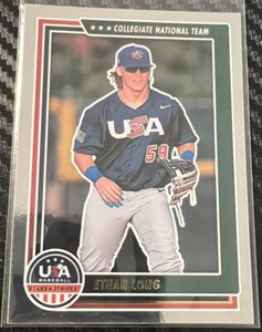 2022 Panini Stars & Stripes #18 Ethan Long Team USA Baseball Card