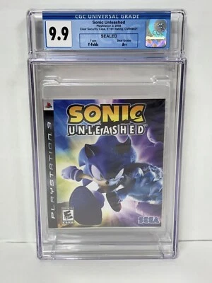 Sonic Unleashed PS3 CGC 9.9 A++ SEALED Y-Folds CVR69021 #1022192004 - Image 1 of 4