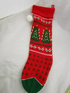 Medias de punto Feliz Navidad árbol de Navidad 19 pulgadas - Imagen 1 de 4