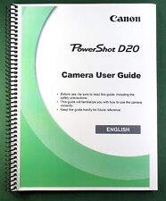 Manuel d'instructions Canon PowerShot D20 : 218 pages et housses de protection