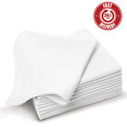 Pack of 12 New White Cotton Large Napkins Table Linen Dinner Hotel Wedding Party