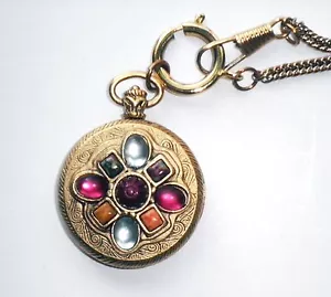 Collar Colgante Reloj Revival Falso Victoriano - Steampunk - Imagen 1 de 3