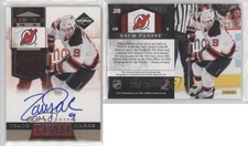 2011-12 Limited Team Trademarks Materials Signatures /49 Zach Parise #20 Auto