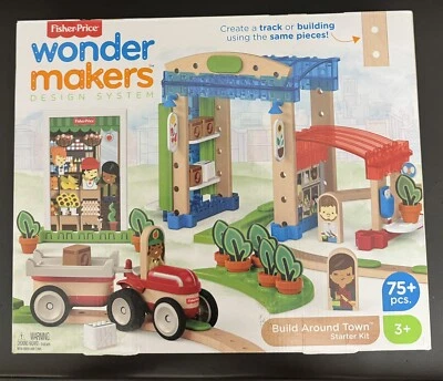 Fisher-Price Wonder Makers Design System Build Around Town Starter Kit. 75pcs. - Image 1 of 4