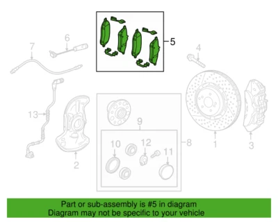 Pastillas de freno delanteras OEM 0074208420 originales Mercedes-Benz SLC43 AMG 2017-2020 Foto 1 de 3