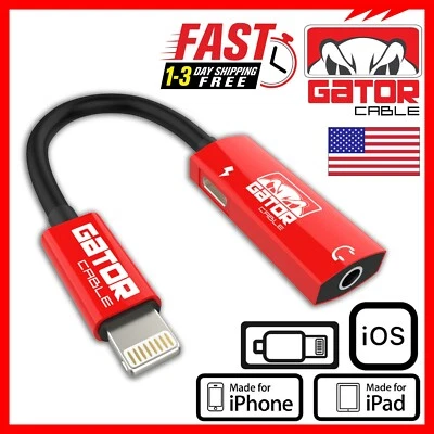 AUX Audio Adapter Converter 3.5mm For iPhone 8 X XR XS 11 12 13 14 Pro Max Plus - Image 1 of 4