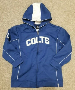 NFL Indianapolis Colts Boy's Zip Up Jacket Size Extra Large 18-20 w - Picture 1 of 2