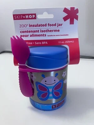 Tarro de comida para bebé con aislamiento Skip Hop, acero inoxidable, tiene capacidad para 11 oz Foto 1 de 4