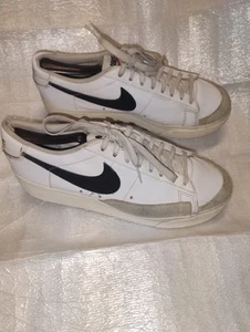 Nike Blazer Low Platform DJ0292-101 White Casual Shoes Sneakers Womens Size 9 - Picture 1 of 7