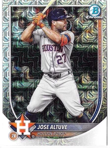 Jose Altuve Mojo Refractor #63 Astros 2025 Bowman Chrome - Picture 1 of 3