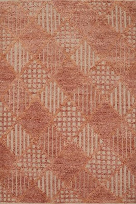 Trellis Pattern Wool Moroccan Oriental Rug 5x7 ft Handmade Modern Style Carpet - Image 1 of 4